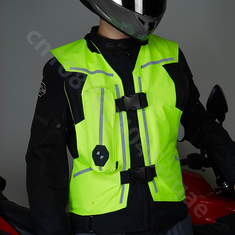 Motorcycle Gear With Airbag - オートバイライダー保護ベスト落下防止耐摩耗性オートバイ安全ギアインフレータブルエアバッグライディングスーツ