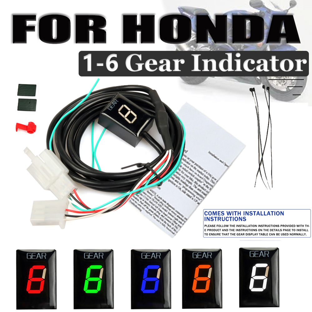 Gear Indicator Display - オートバイ用ギア表示インジケーター,ecu直接マウント,ホンダcb900f,cbr250r,cbr900rr,cbr919rr,cbr954rr,1-6スピード