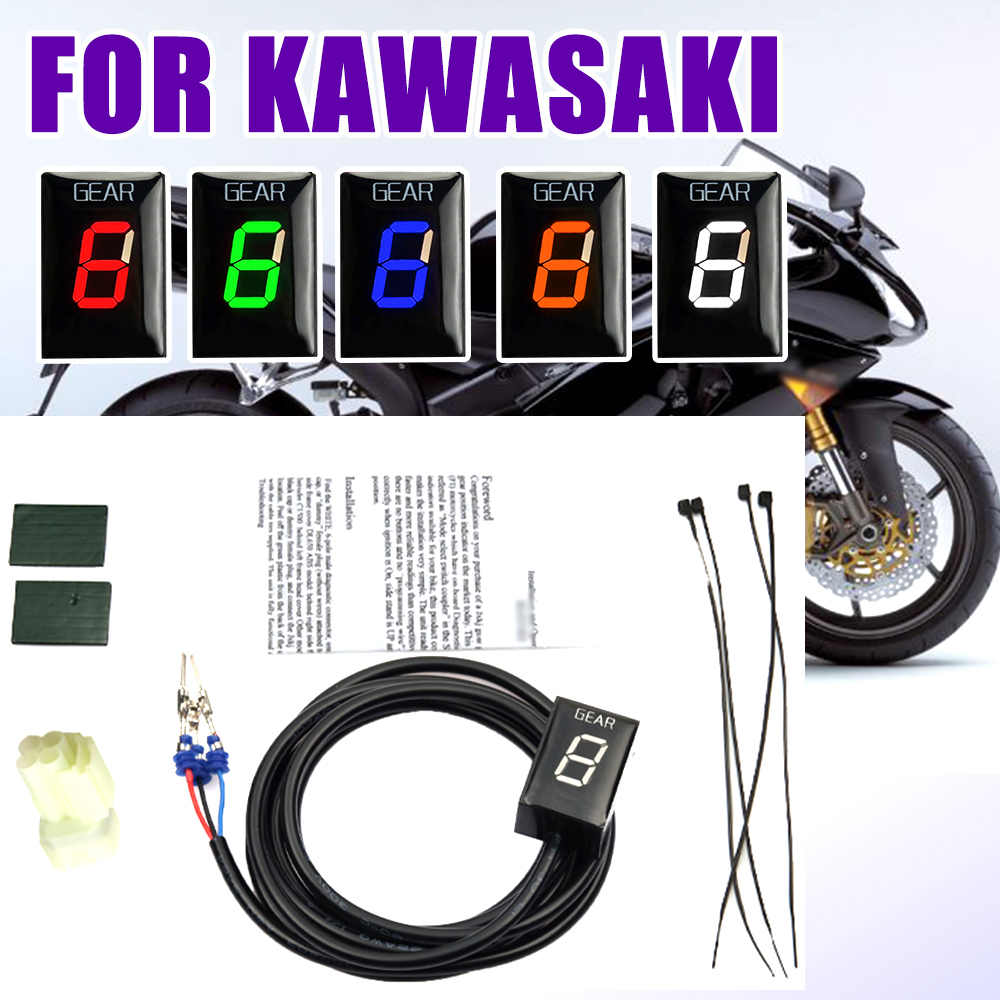 Gear Indicator Display - カワサキZx6r,zx10r,versys 650,versys 1000,650,s650 ZX-6R ZX-10R,vn900,vn 900,モーターサイクルアクセサリー用ギアインジケーター