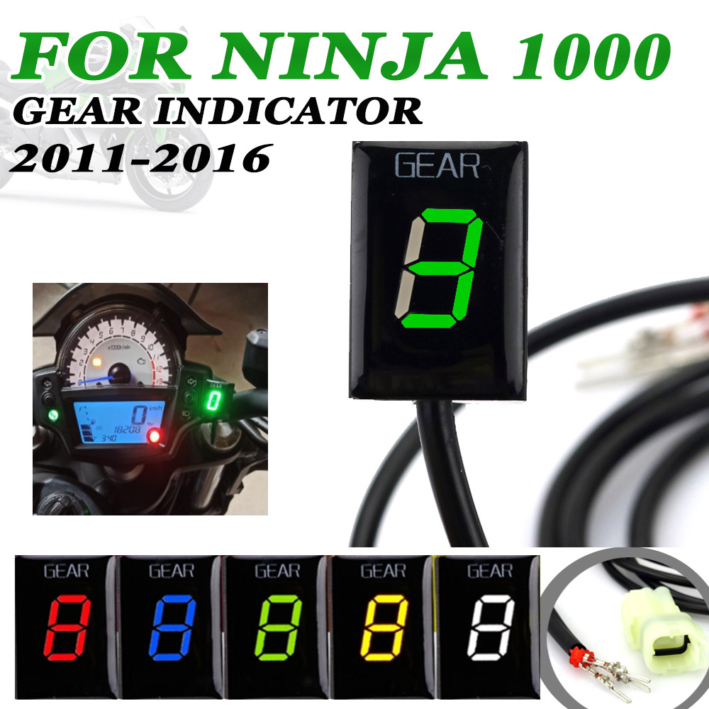 Gear Indicator Display - モーターサイクルアクセサリー用LEDディスプレイ,カワサキ忍者1000,ニンジャ1000, 2011, 2012, 2013, 2014, 2015,
