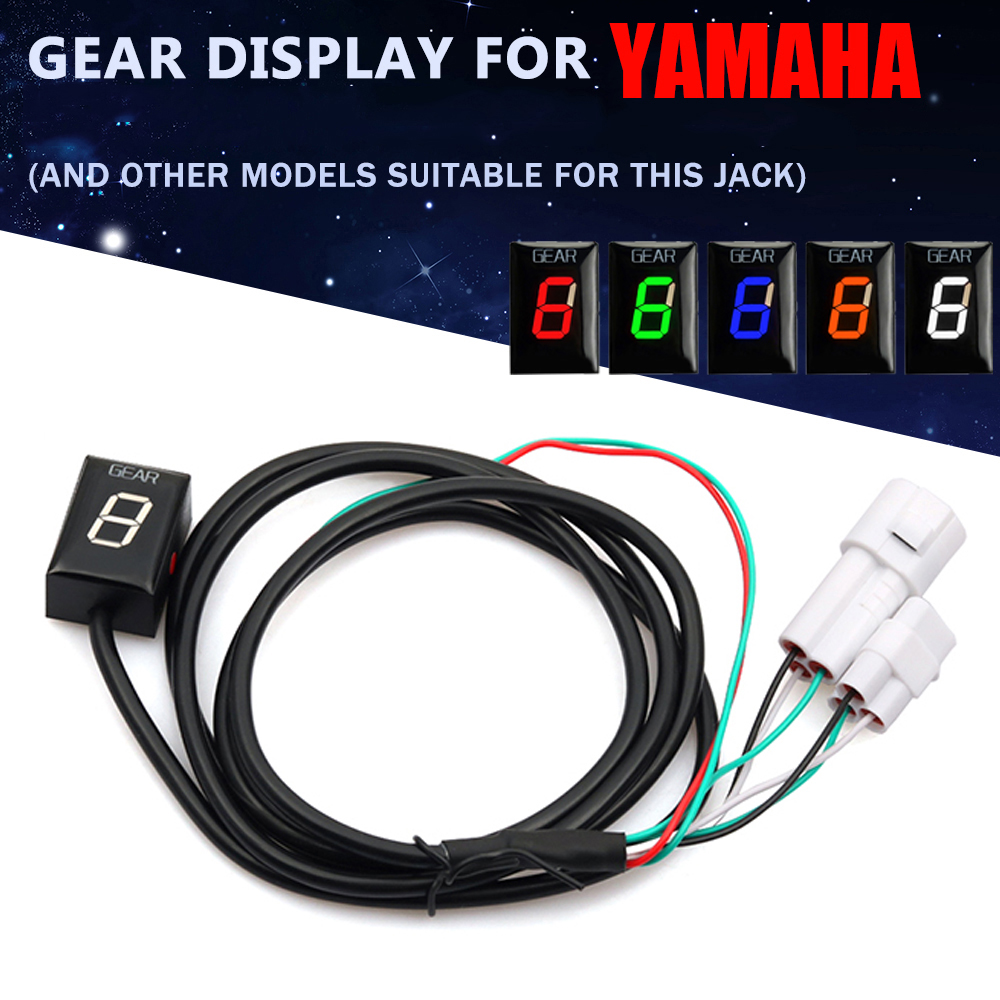 Gear Indicator Display - オートバイギア表示インジケーターヤマハ XJ6 FZ6 FZ8 R1 R6
