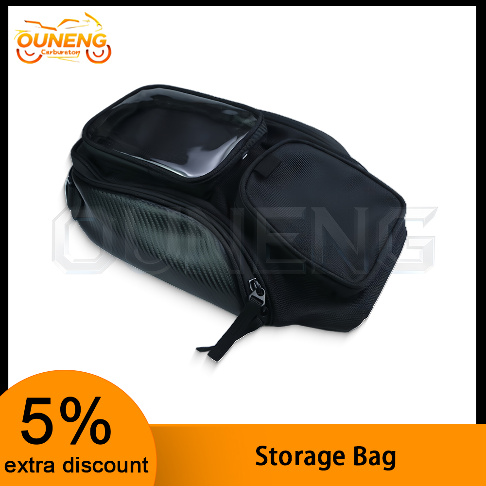 Magnetic Tank Bag - 防水オートバイ燃料タンクバッグ、電話ナビゲーションウィンドウ付き、多機能マグネット式タンクバッグ（バイク・スクーター用）
