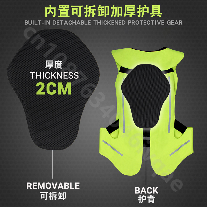 オートバイライダー保護ベスト落下防止耐摩耗性オートバイ安全ギ - Motorcycle Gear With Airbag のレビューと価格