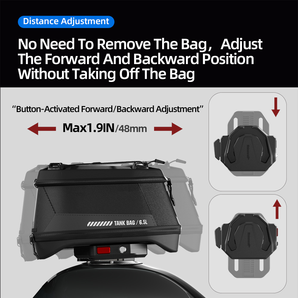 ライノウォーク オートバイタンクバッグ クイックリリース マ - Magnetic Tank Bag のレビューと価格