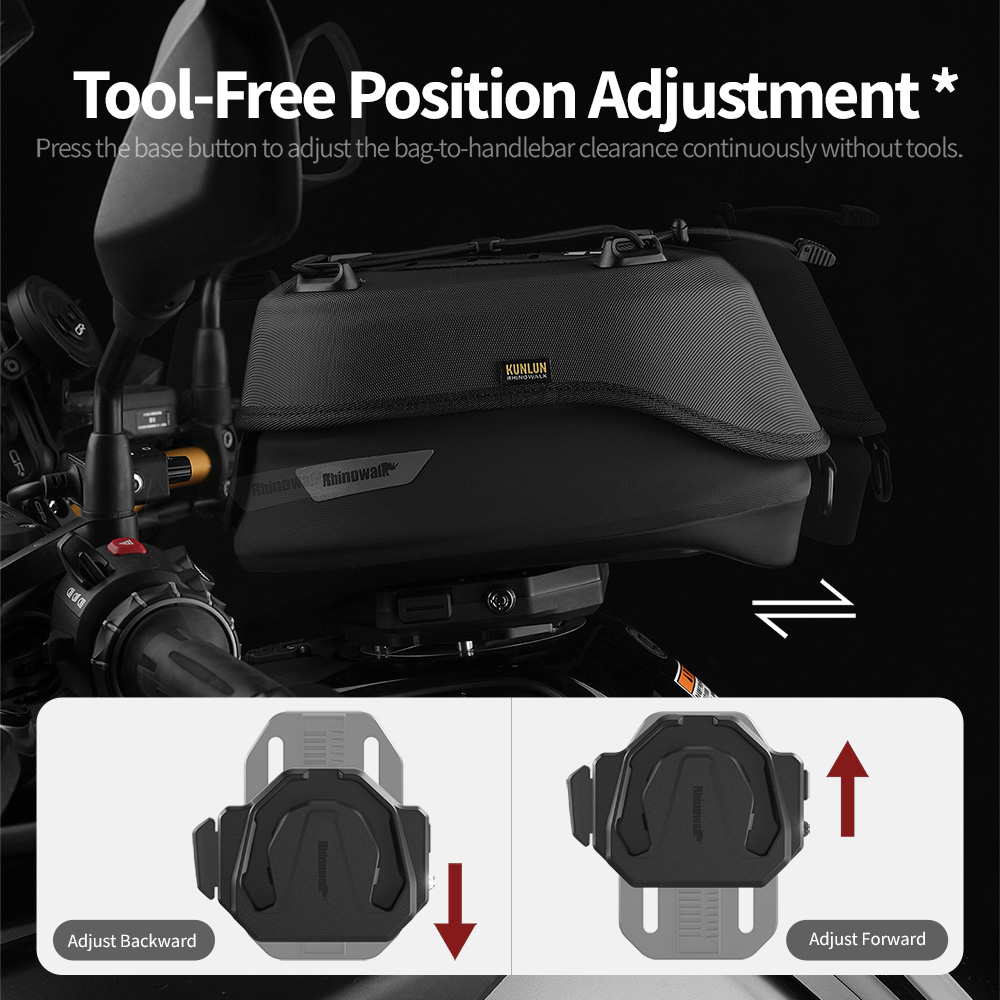 Rhinowalk バイク用マグネット式燃料タンクバッグ 4 - Magnetic Tank Bag のレビューと価格