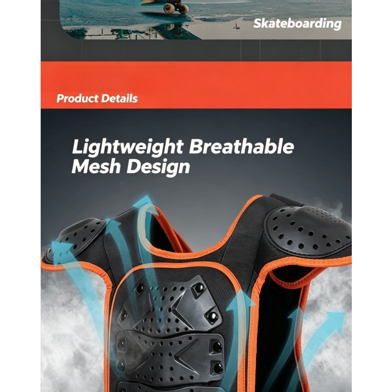 子供用モトクロス背中・胸部プロテクター ユース子供用バイクボ - Motorcycle Gear Youth のレビューと価格