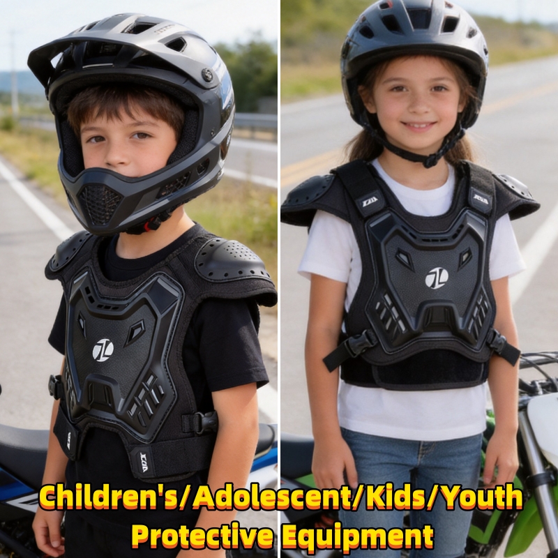 子供・青少年用バイク用プロテクターベスト、ハードシェル胸部・ - Motorcycle Gear Youth のレビューと価格