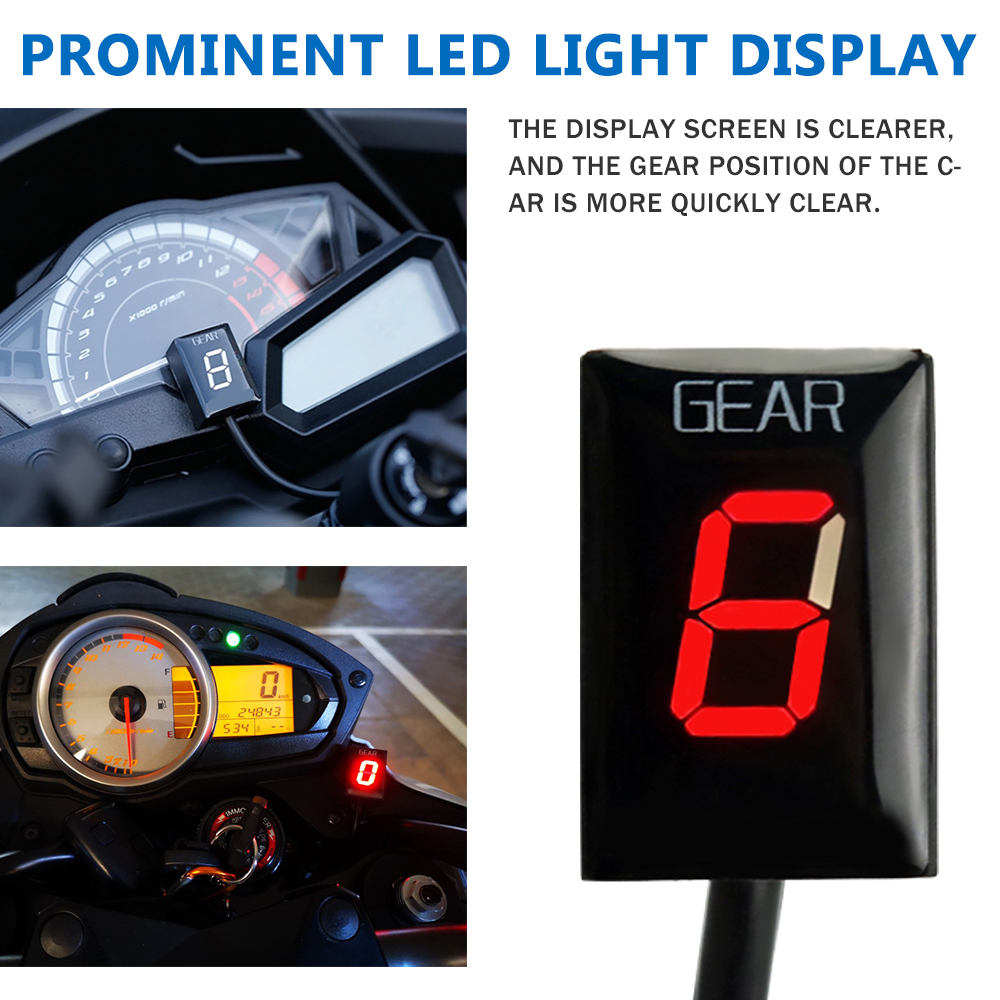 モーターサイクルアクセサリー用LEDディスプレイ,カワサキ忍 - Gear Indicator Display のレビューと価格