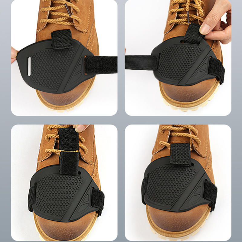 防水オートバイシフトパッドギアシューズ保護オートバイギアシフ - Motorcycle Gear Boots のレビューと価格