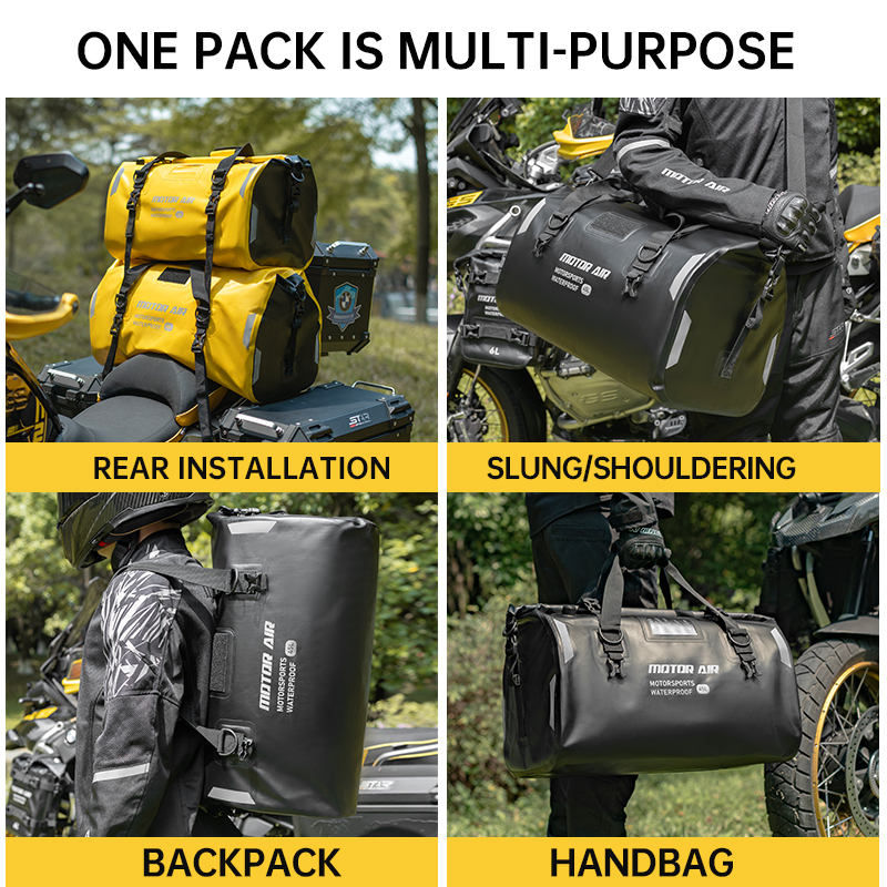 モーターエア 45L/65L 大容量オートバイバッグアウトド - Motorcycle Gear With Airbag のレビューと価格