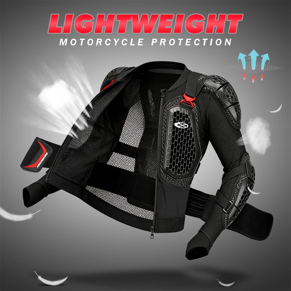 夏通気性オートバイジャケットフルボディアーマー男性オートバイ - Motorcycle Gear For Summer のレビューと価格