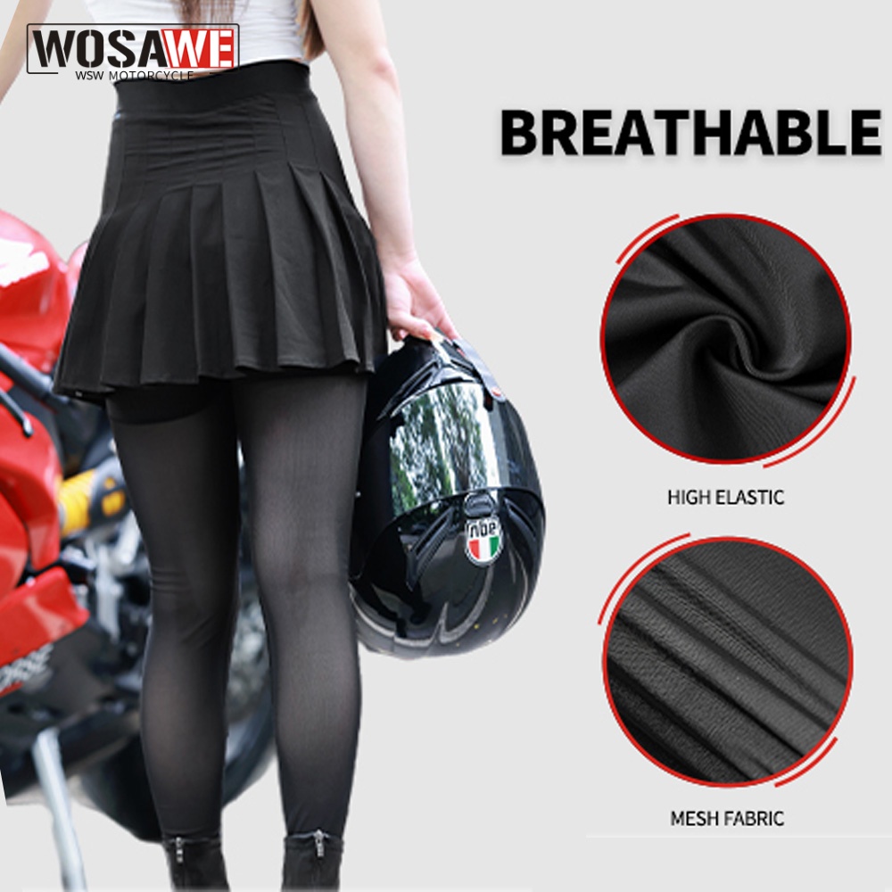 WOSAWE 女性用バイクパンツスカート 夏用バイクズボン  - Motorcycle Gear For Summer のレビューと価格