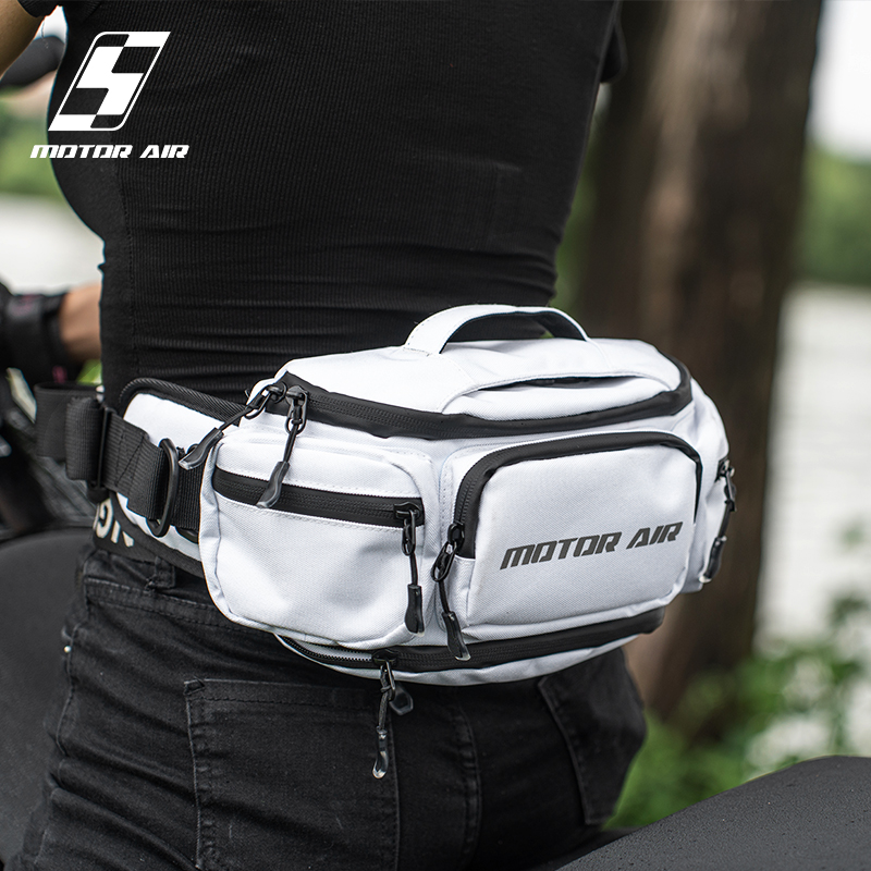 モーターエアホワイト バイク用サイクリングウエストバッグ チ - Motorcycle Gear With Airbag のレビューと価格