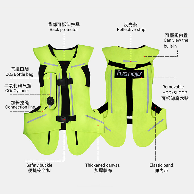 環球第二世代エアバッグスーツ インフレータブル安全ベスト オ - Motorcycle Gear With Airbag のレビューと価格